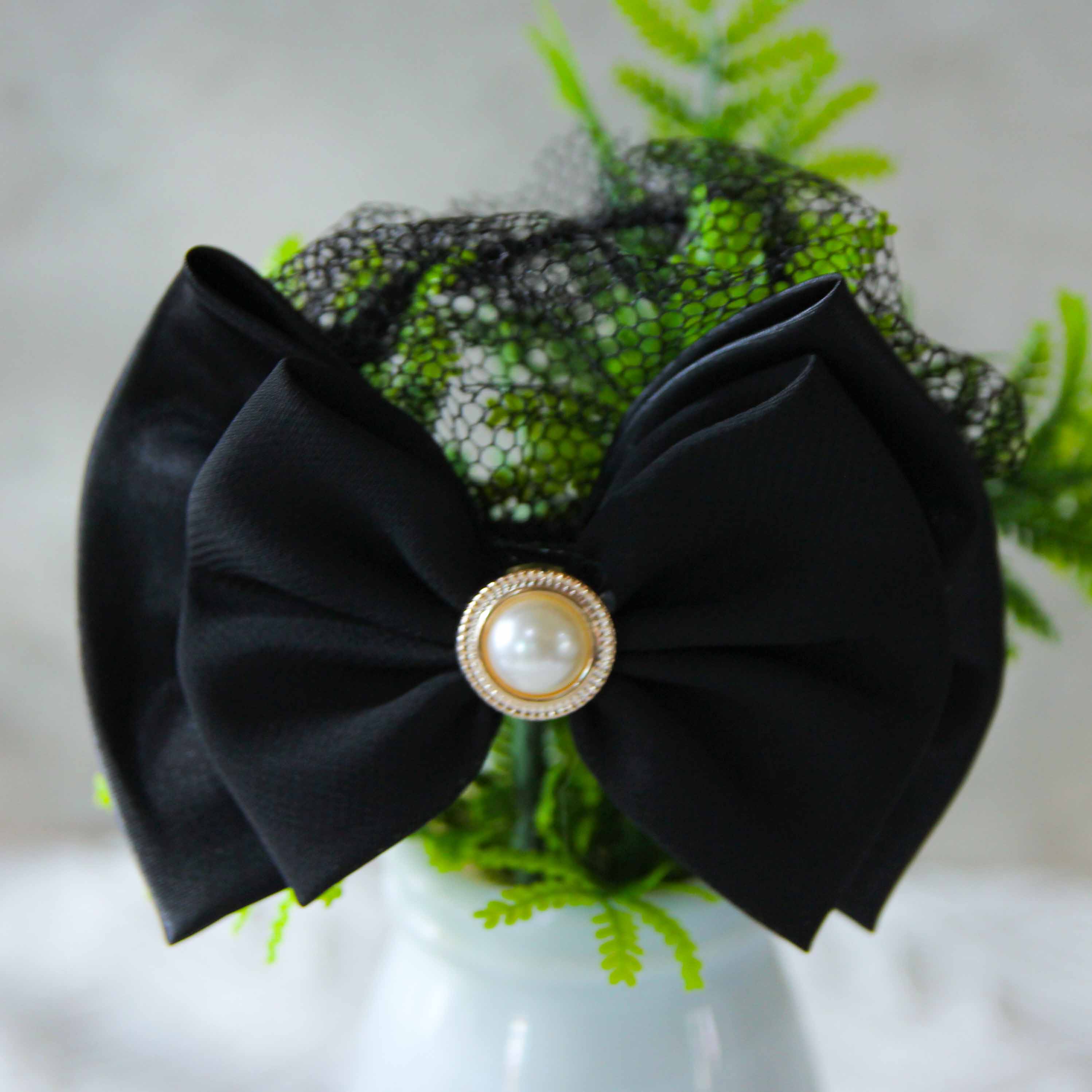 Double-Layer Pearl Hair Net