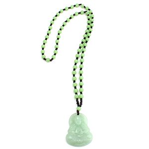 Long Rope Bead Guanyin Buddha Necklace