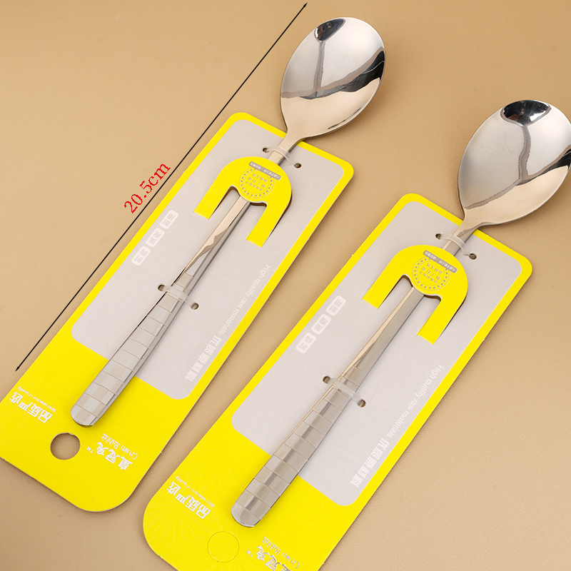 6353 crown rabbit checkered Korean style No.1 round spoon