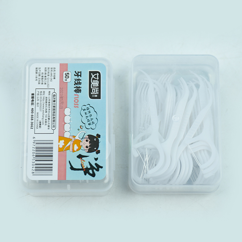 Ams-042 Square Box Dental Floss (50 Pieces)