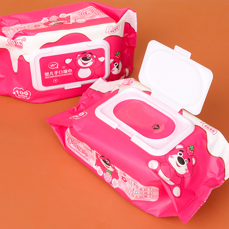 Hanrou 1743 Strawberry Bear Baby Wipes - Image 2