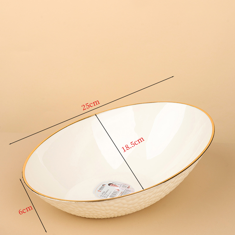 6126 bronzing oval fruit plate