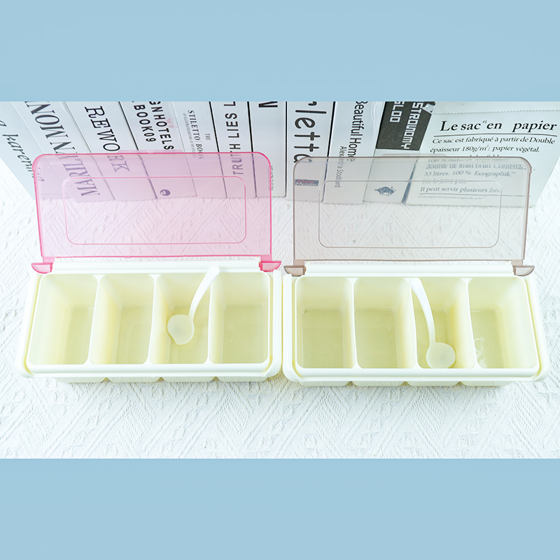 588 Four-Grid Large Seasoning Box