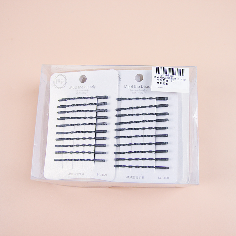 Boxed Black Wavy Bobby Pins (10 Pieces) - Image 3