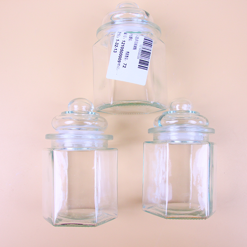 Hexagonal Multi-Purpose Glass Bottle - Ảnh 3