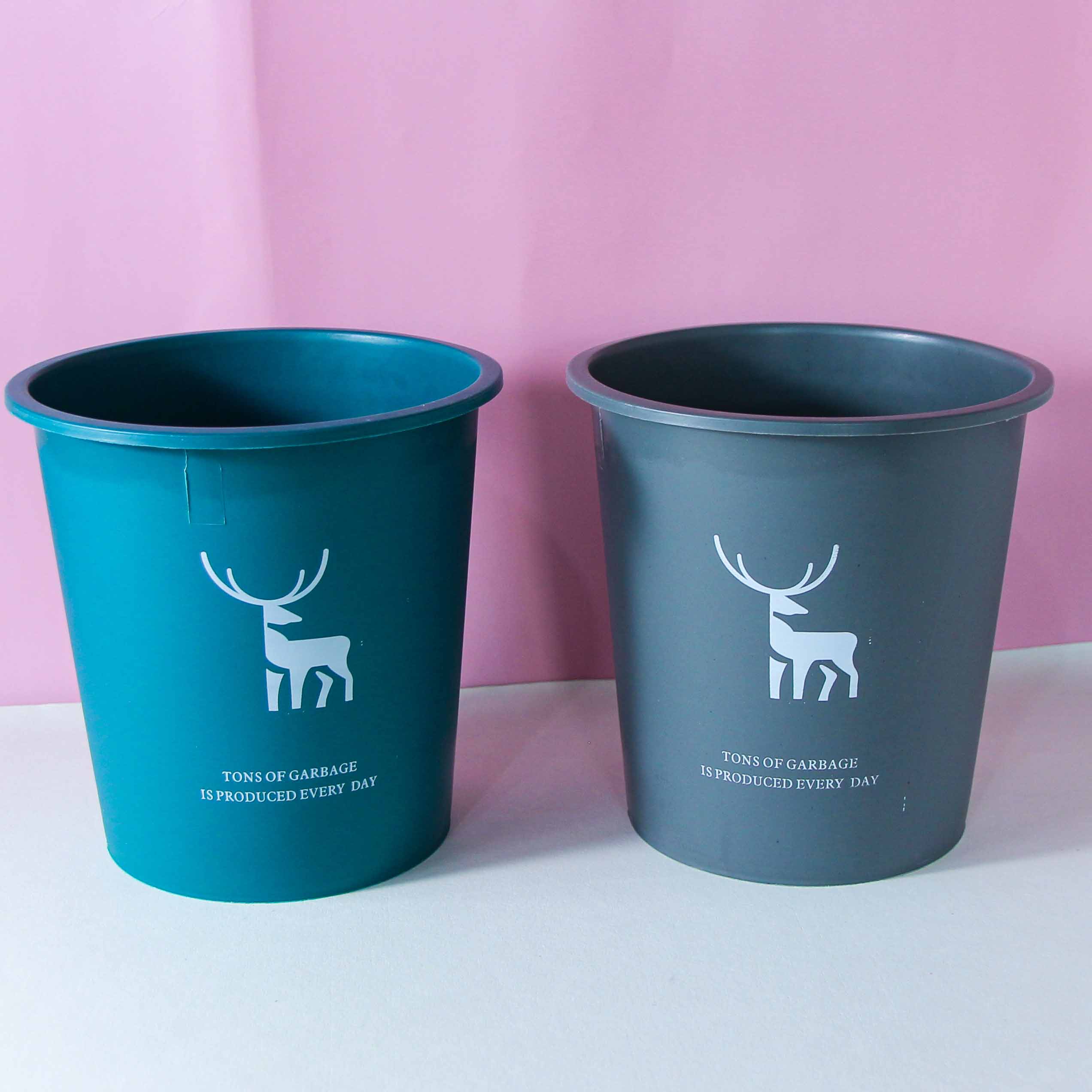 1902 Colored Trash Can