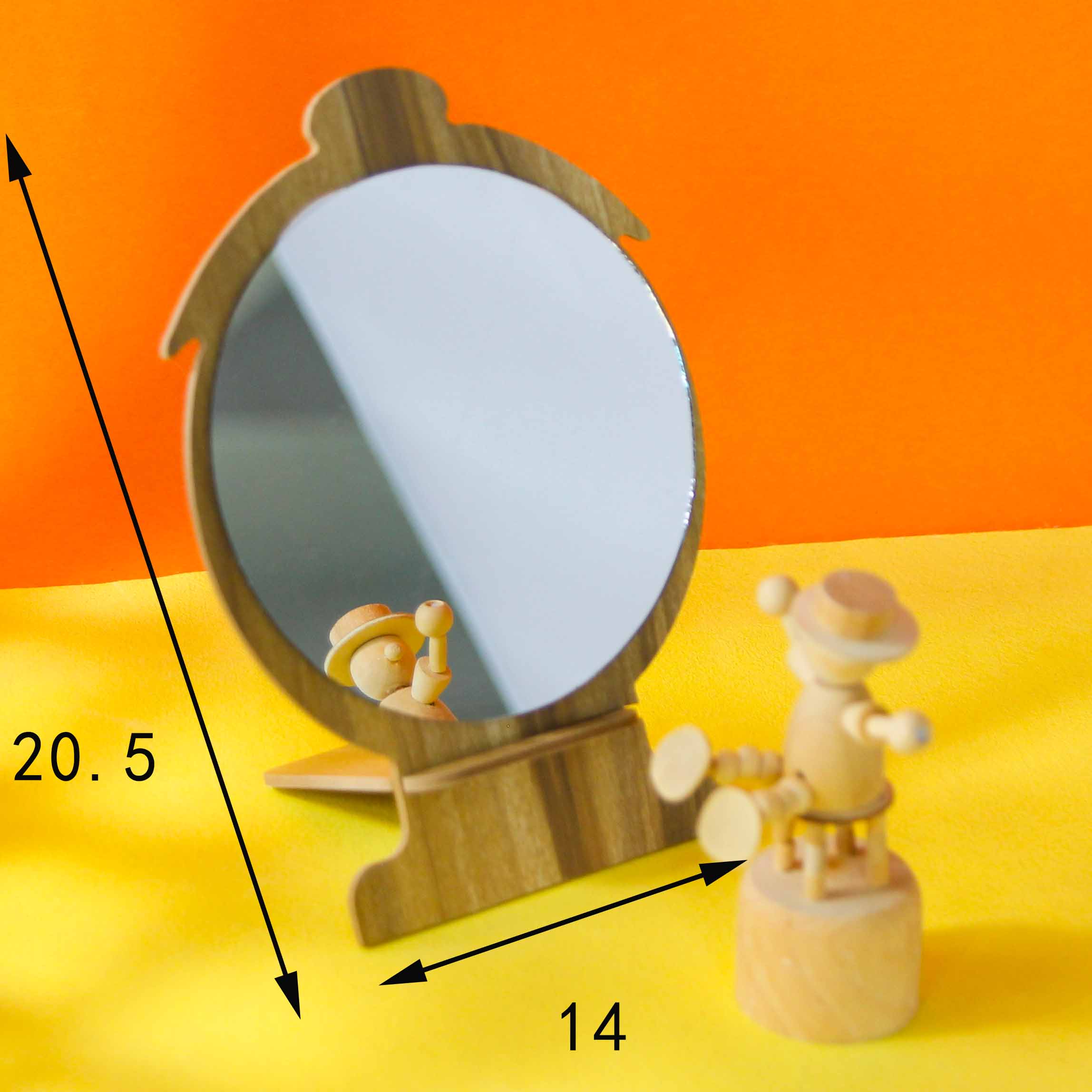Penguin Wooden Puzzle Mirror - Image 2