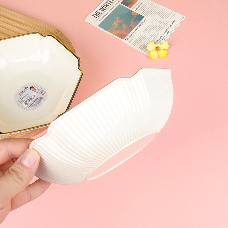 6117 bronzing hexagonal fruit plate (18.5*5cm) - Image 2