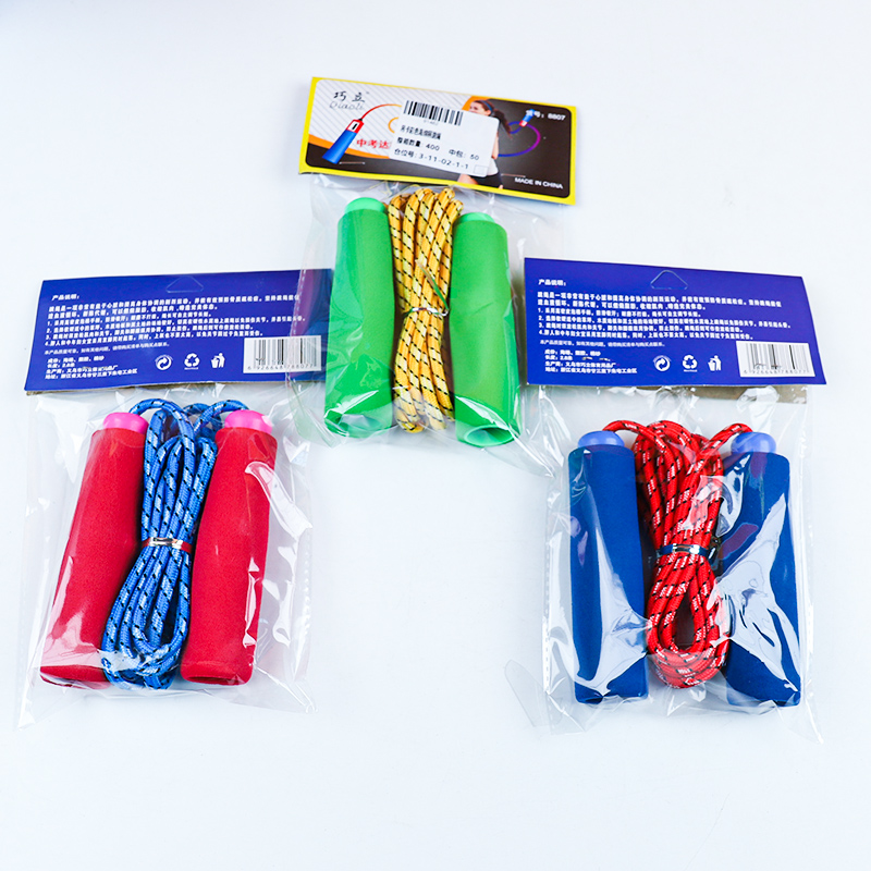 Header Cards Packaging Colored Sponge Handle Jump Rope