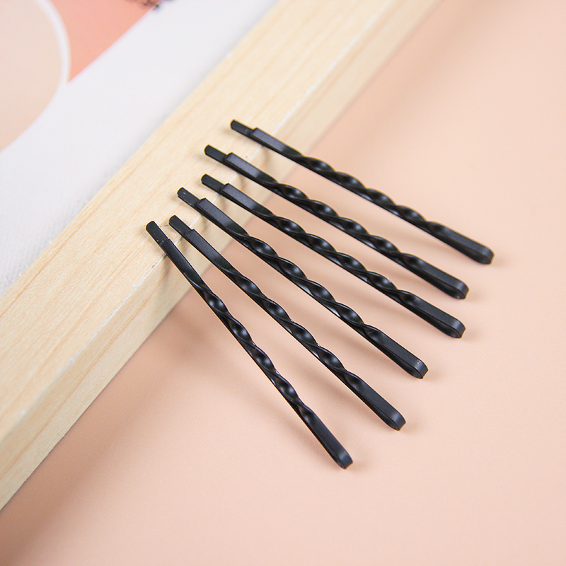 Boxed Black Wavy Bobby Pins (10 Pieces) - Image 2