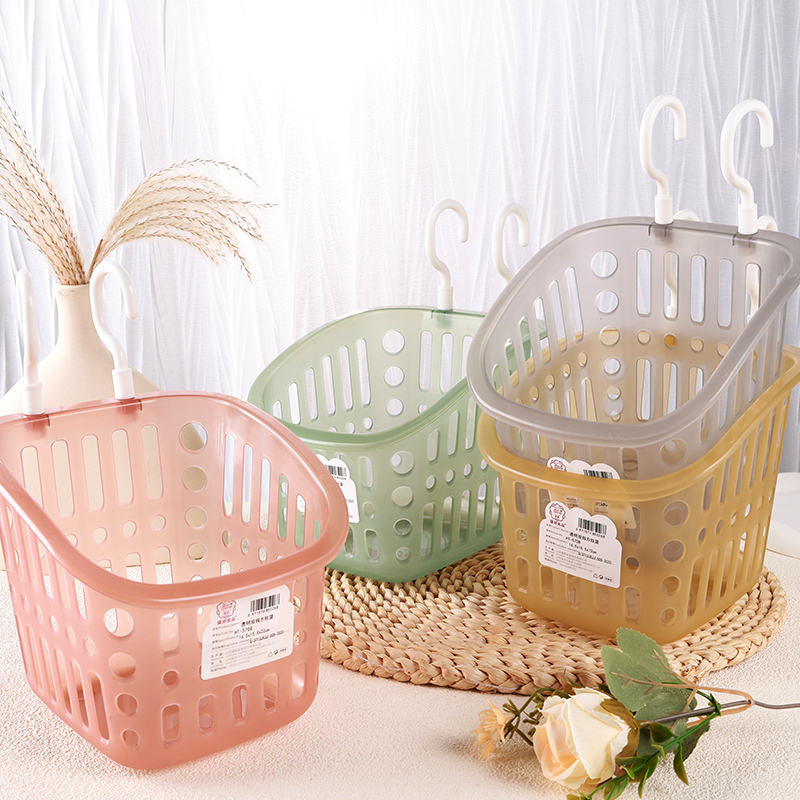 HT5708 transparent double groove hanging basket