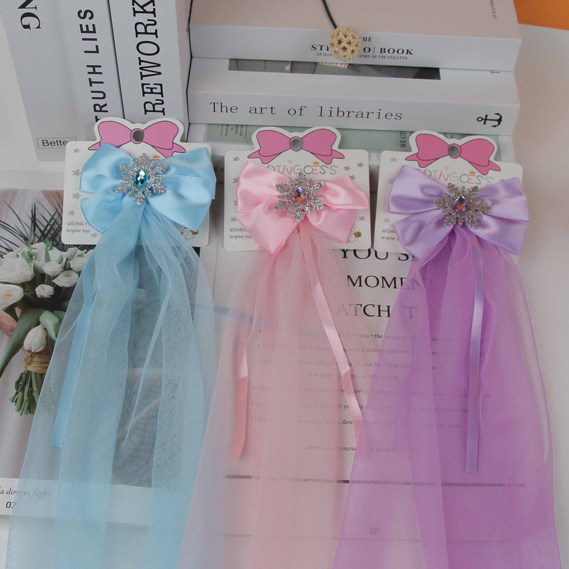 Mesh Bow Princess Series Duck Clip