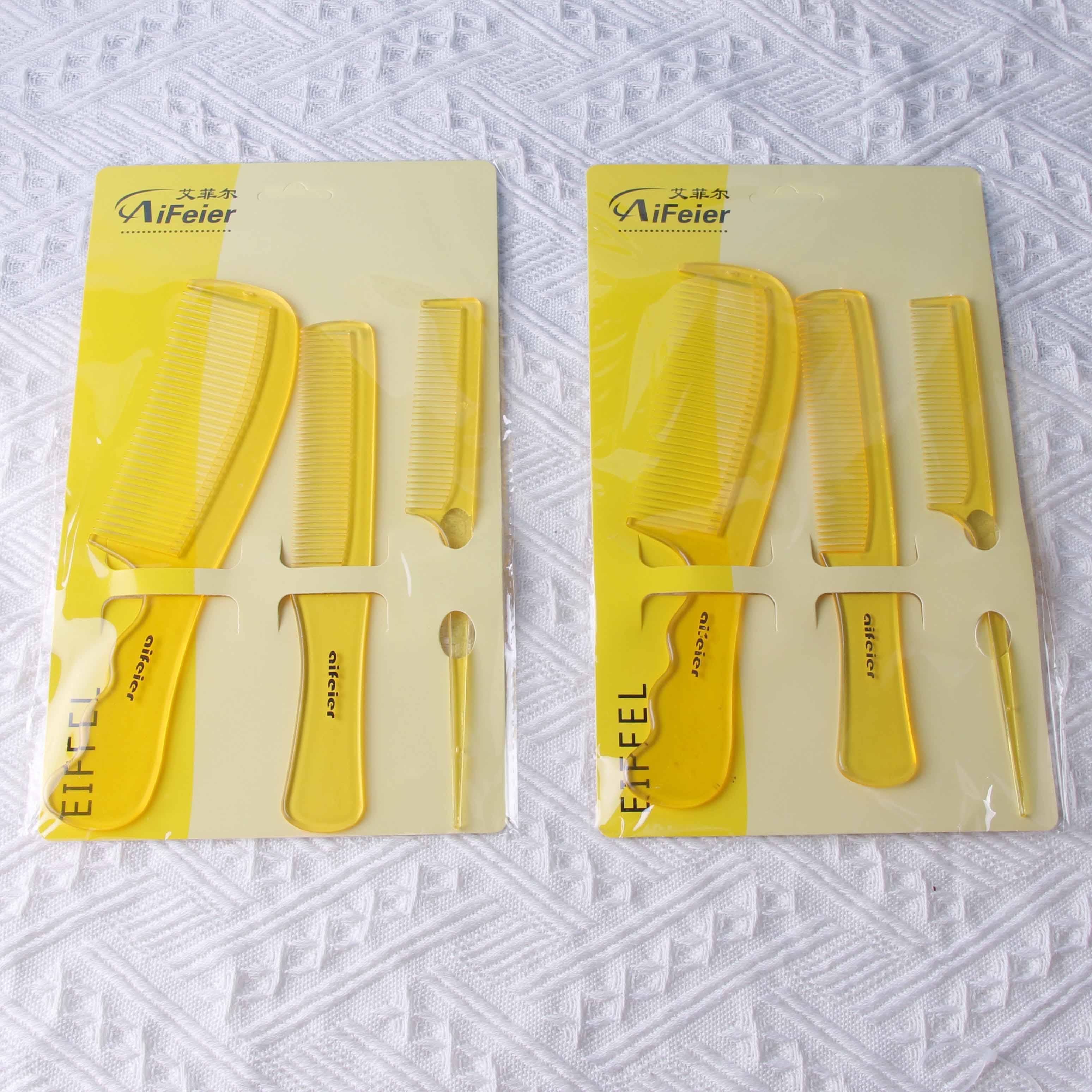 Cow Horn Comb Three-Piece Set - Ảnh 2