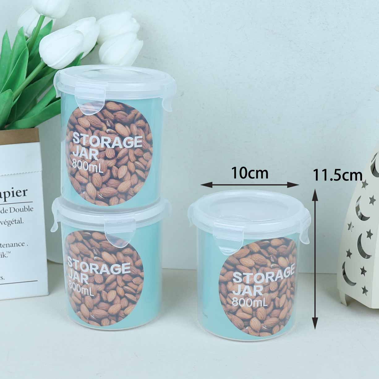 Yidele Small Sealed Storage Jar 8732 - Ảnh 2