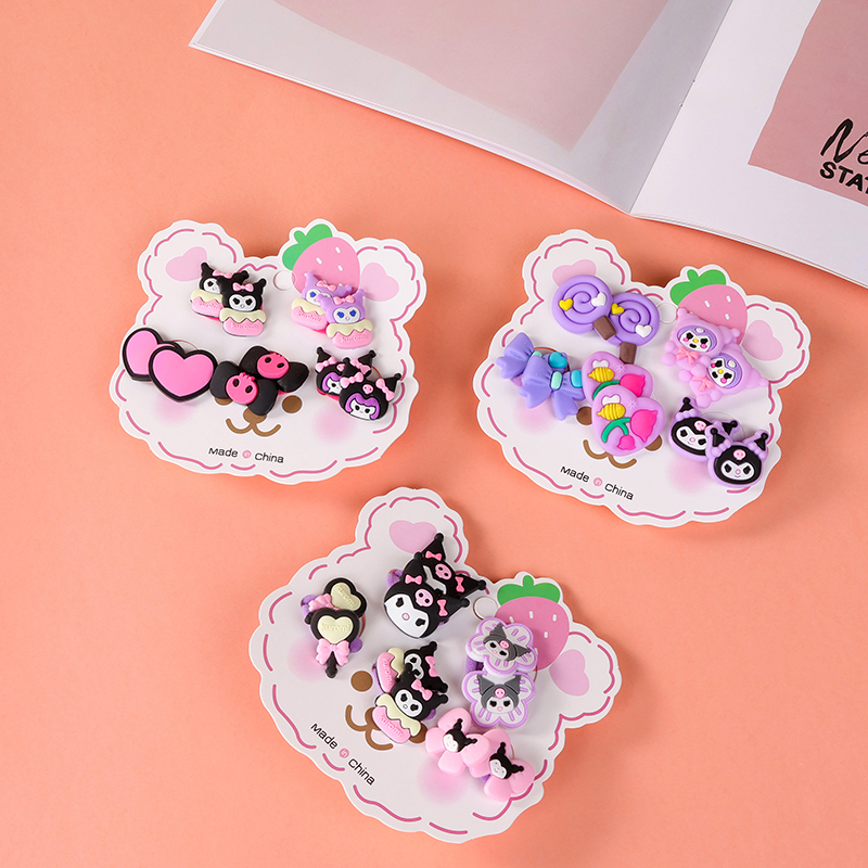 Boxed cartoon soft rubber accessories cotton rubber band (5 pairs)