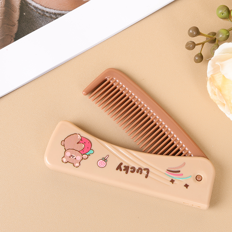 W1537B brown folding comb - Image 3