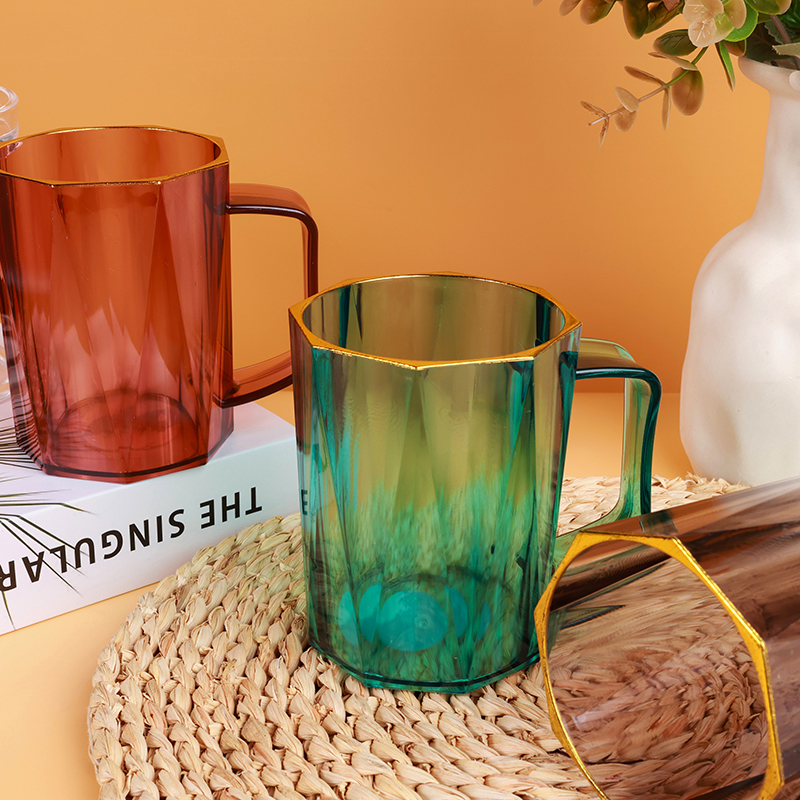 101 transparent gold-edged diamond cup - Image 3