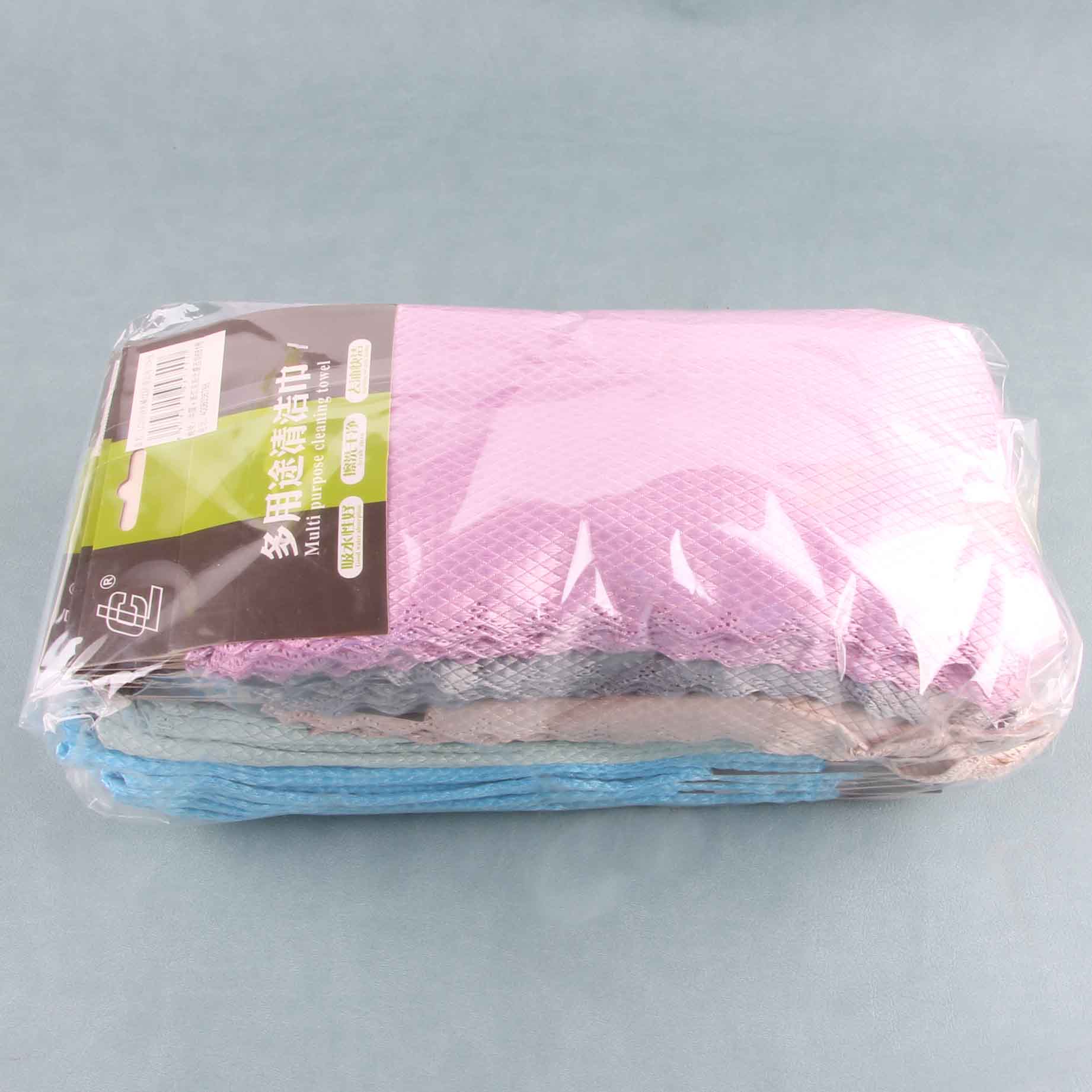 Header Cards Packaging Lc 3 Fish Scale Pattern Cleaning Clothss - 이미지 2