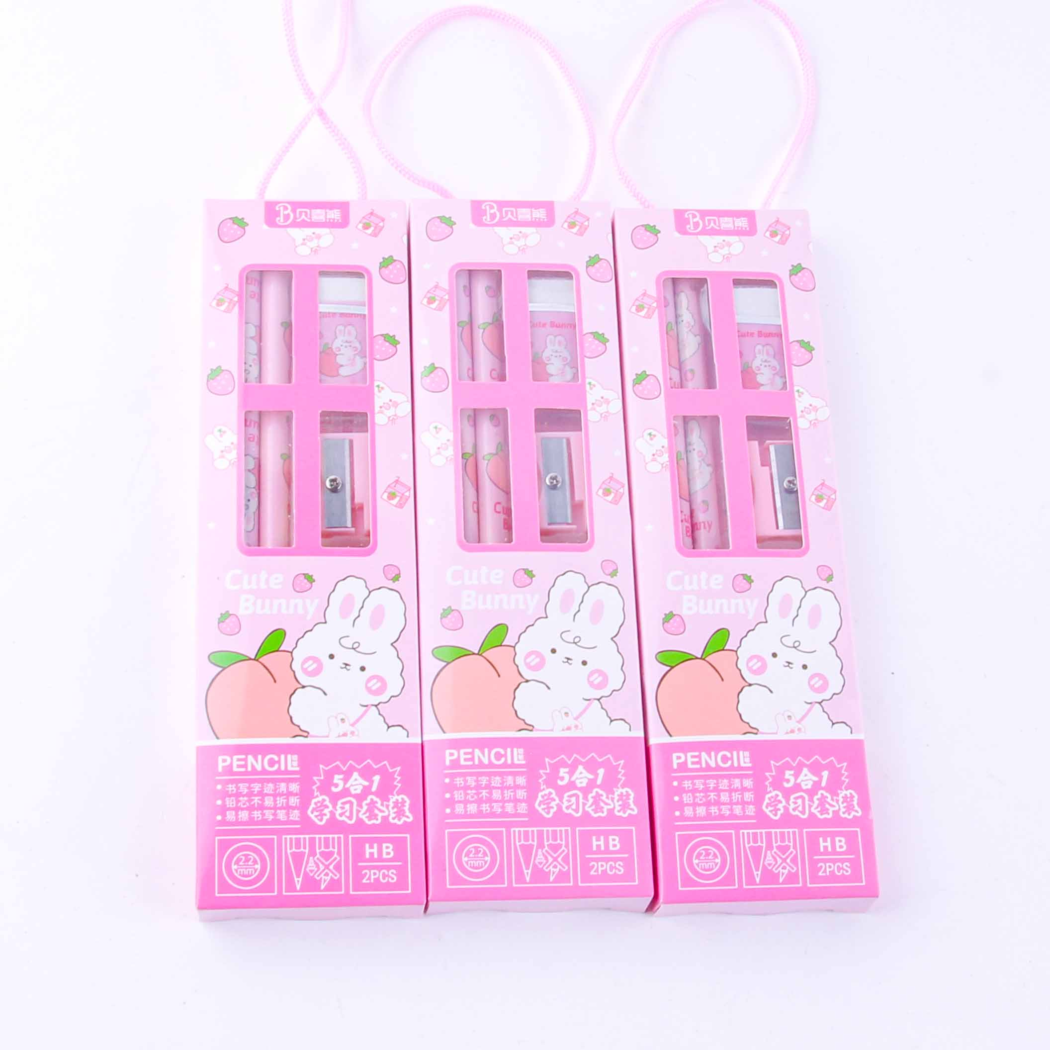 Cartoon Five-Piece Pencil Set (Random Color) - Image 2