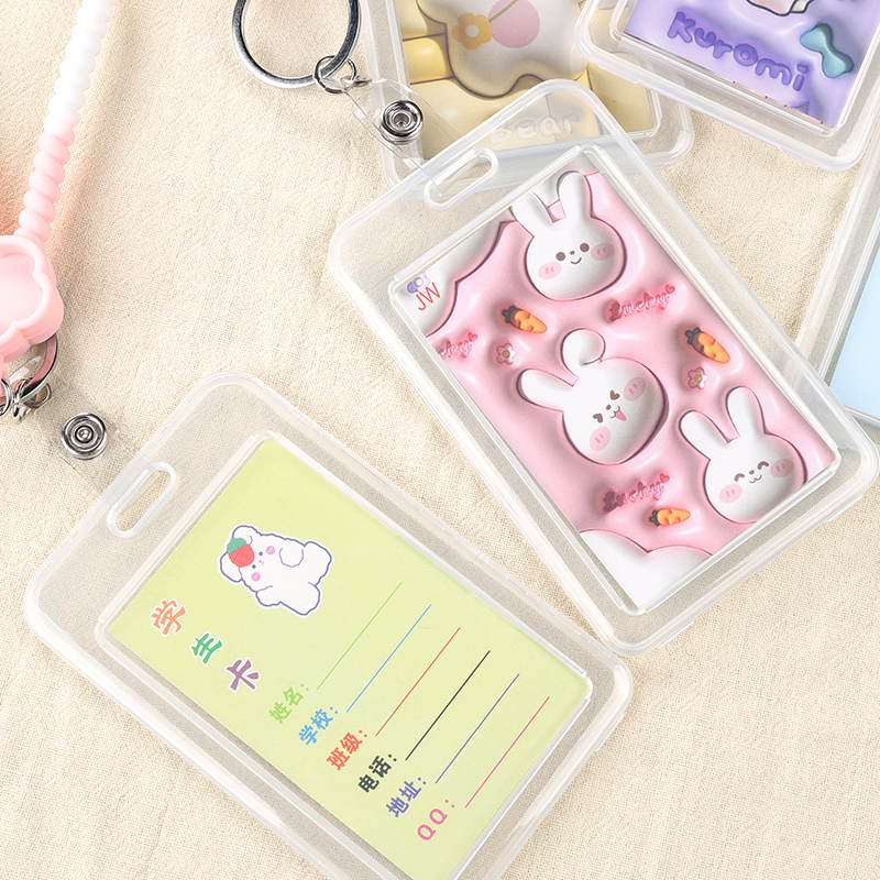 Jw-692 flower silicone rope card bag (short rope)