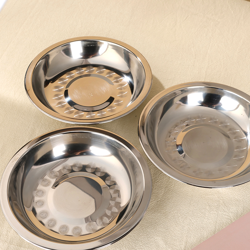 Large stainless steel plate (12cm)