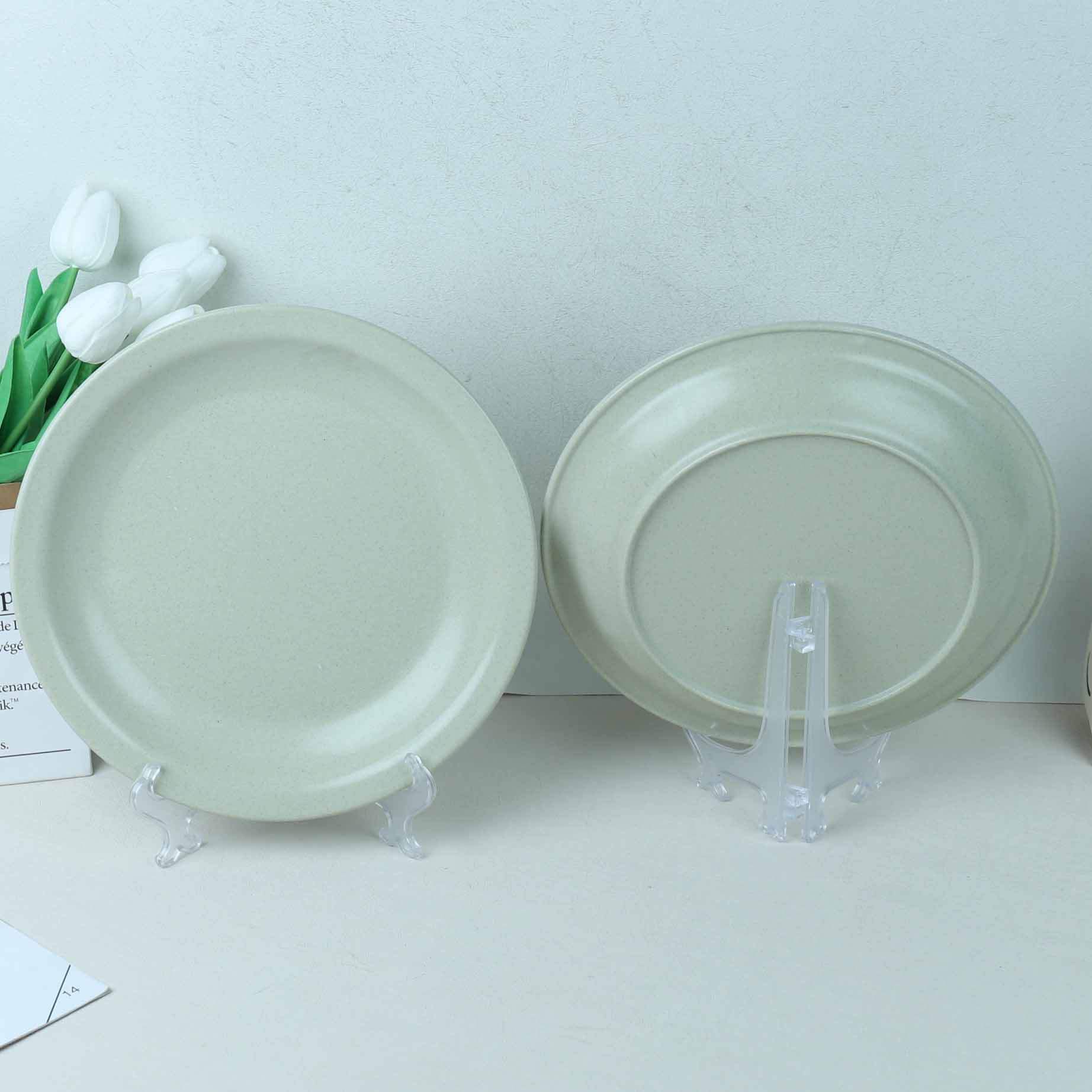 P001 Faux Porcelain Round Plate
