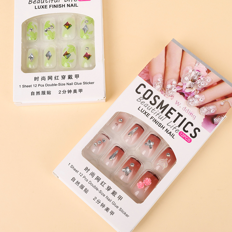 Fashion point drill false nails (square head)