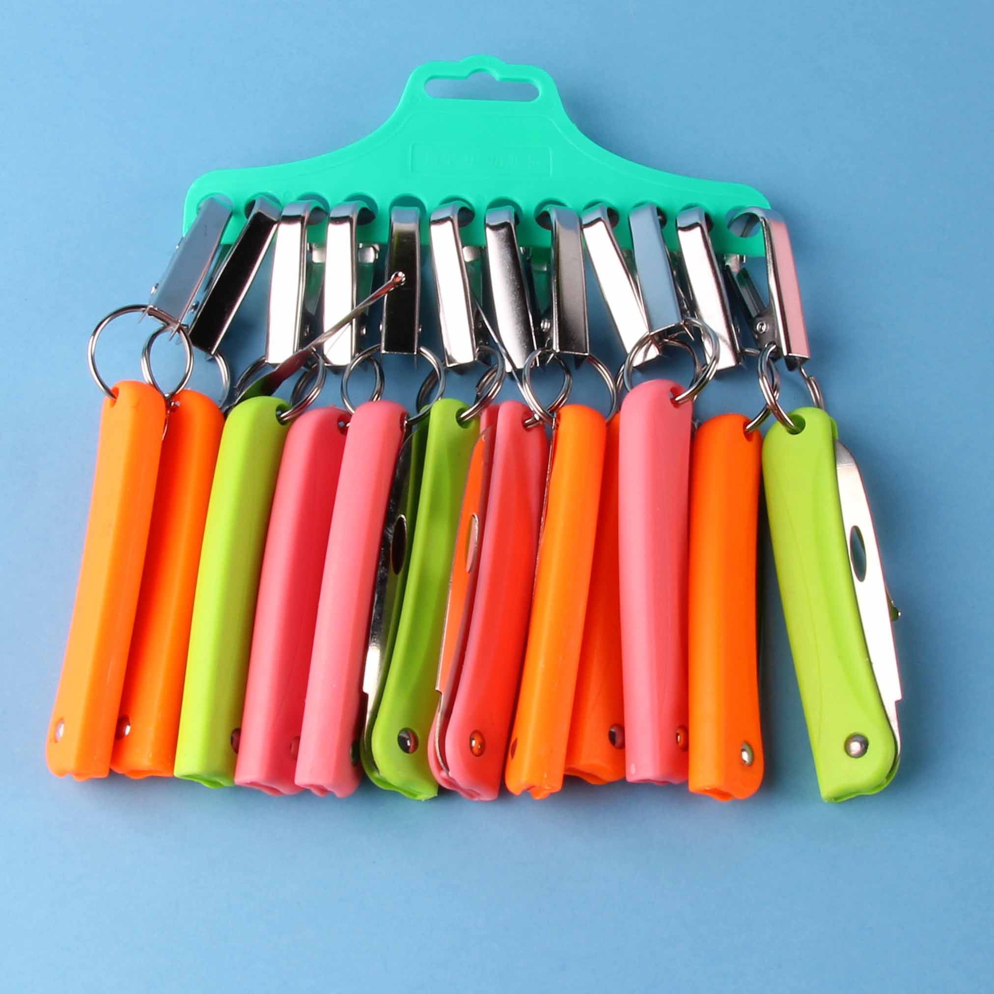 Colorful Knife Keychain Three-Piece Set - Image 2