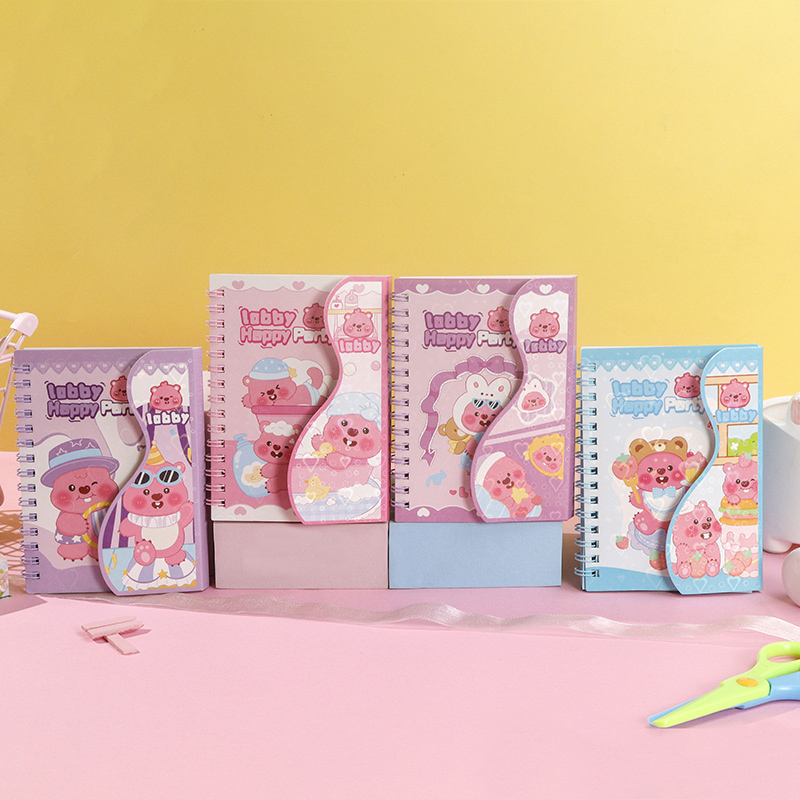 Xx-075 Ruby Party Shaped Spiral Notebook (64K)