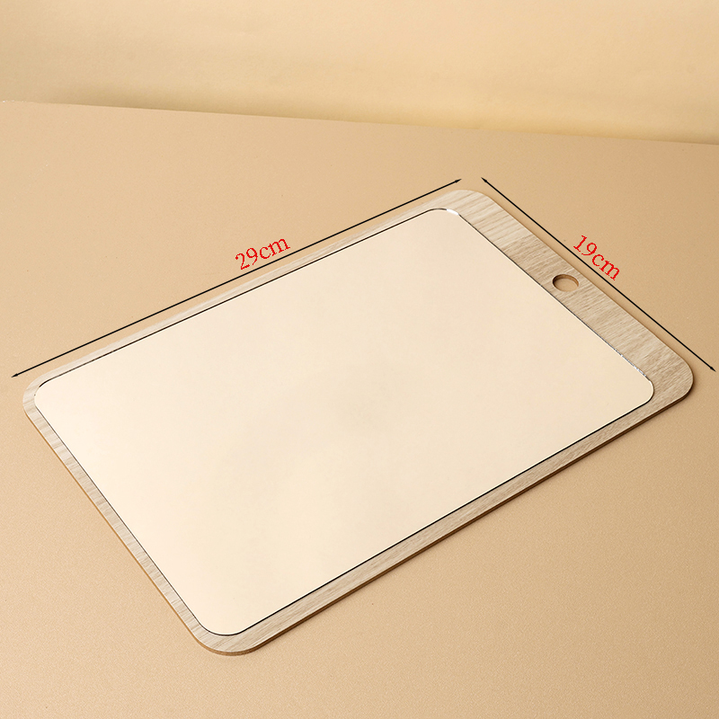 0308 hanging wood grain cosmetic mirror