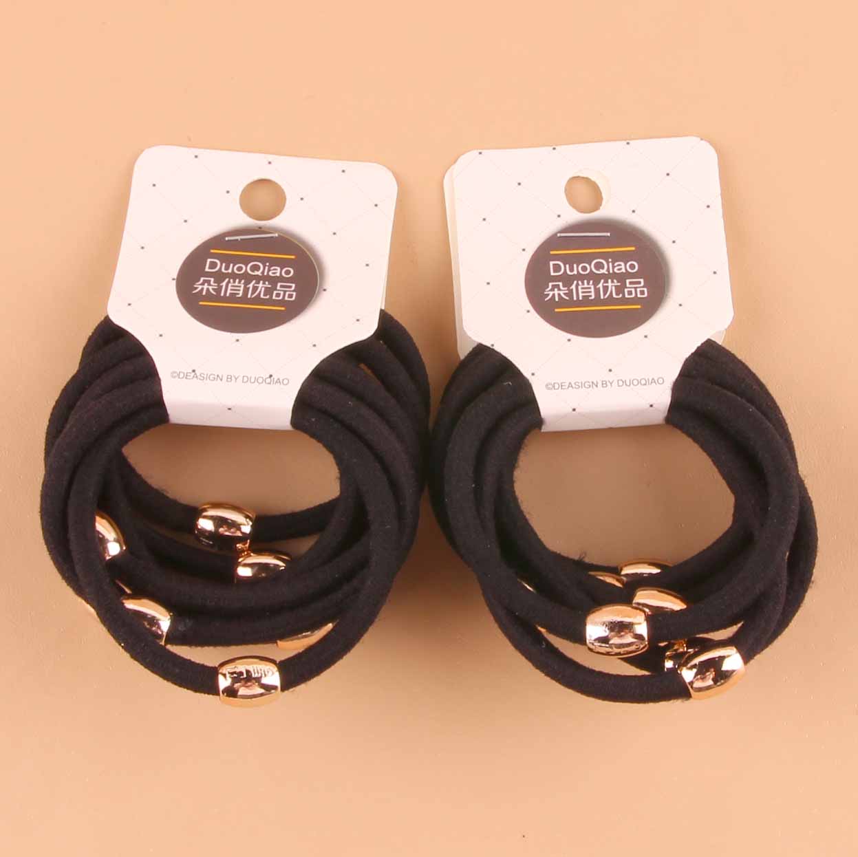 New Gold Pearl Eight-Strand Hair Ties