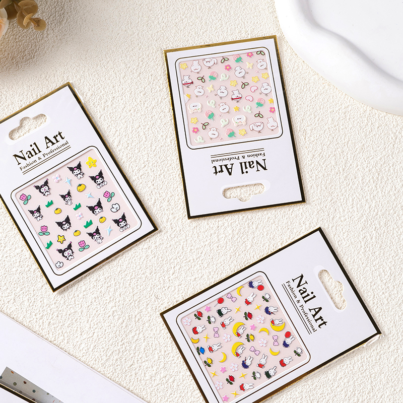 5D embossed children's nail stickers - Image 2