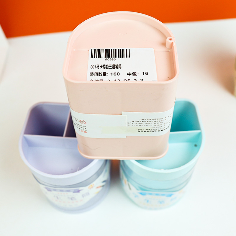 007 Macaron Color Three-Layer Pen Holder - Image 3