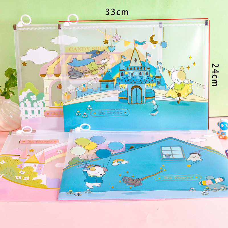 Xx-1900 My Castle A4 Zipper File Bag