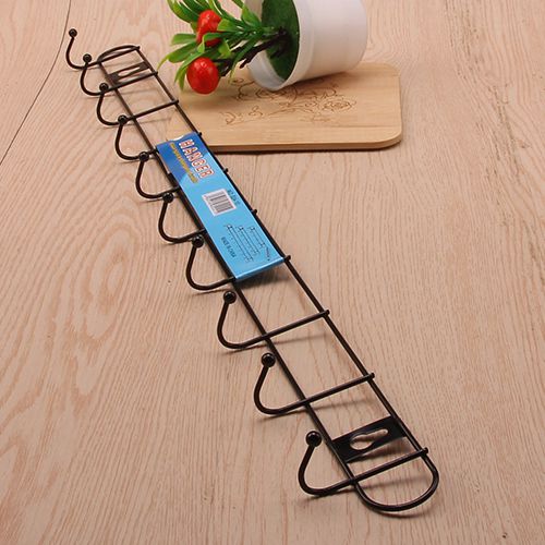 024-10 Black 10 Hooks