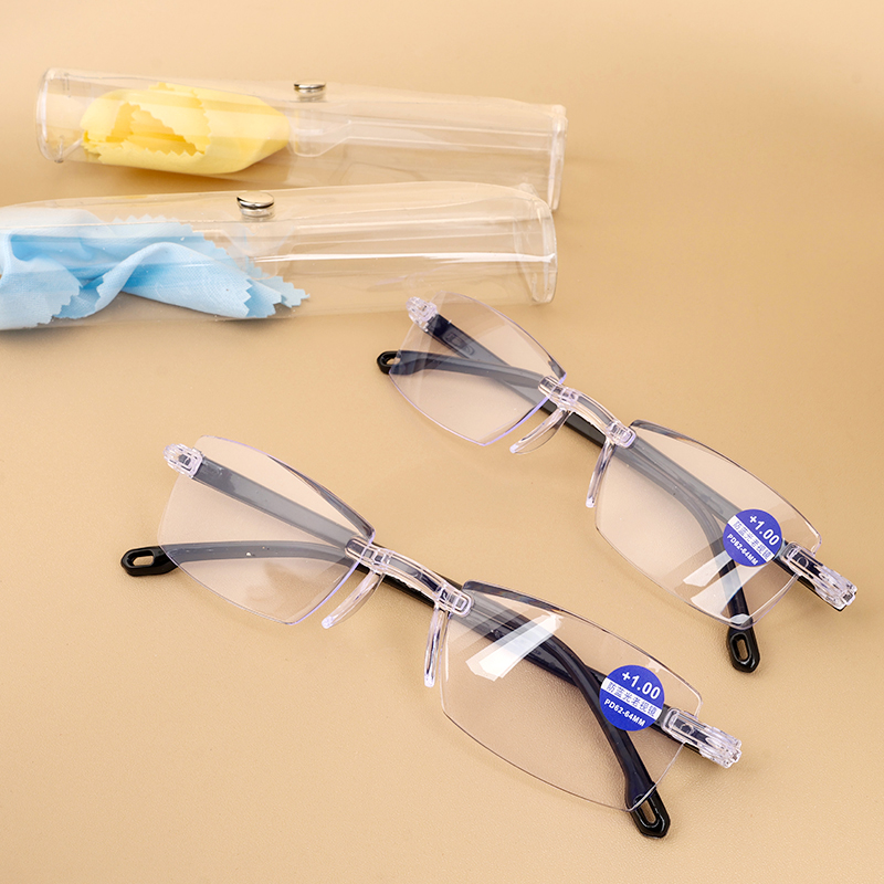 Soft box anti-blue reading glasses 100 degrees