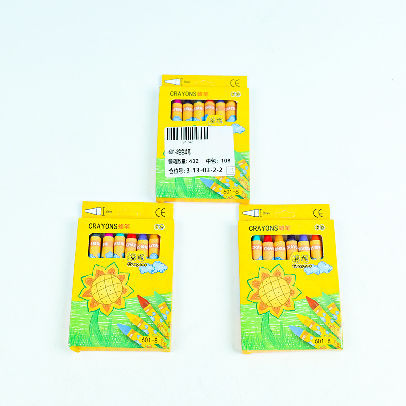 601-8 color crayons