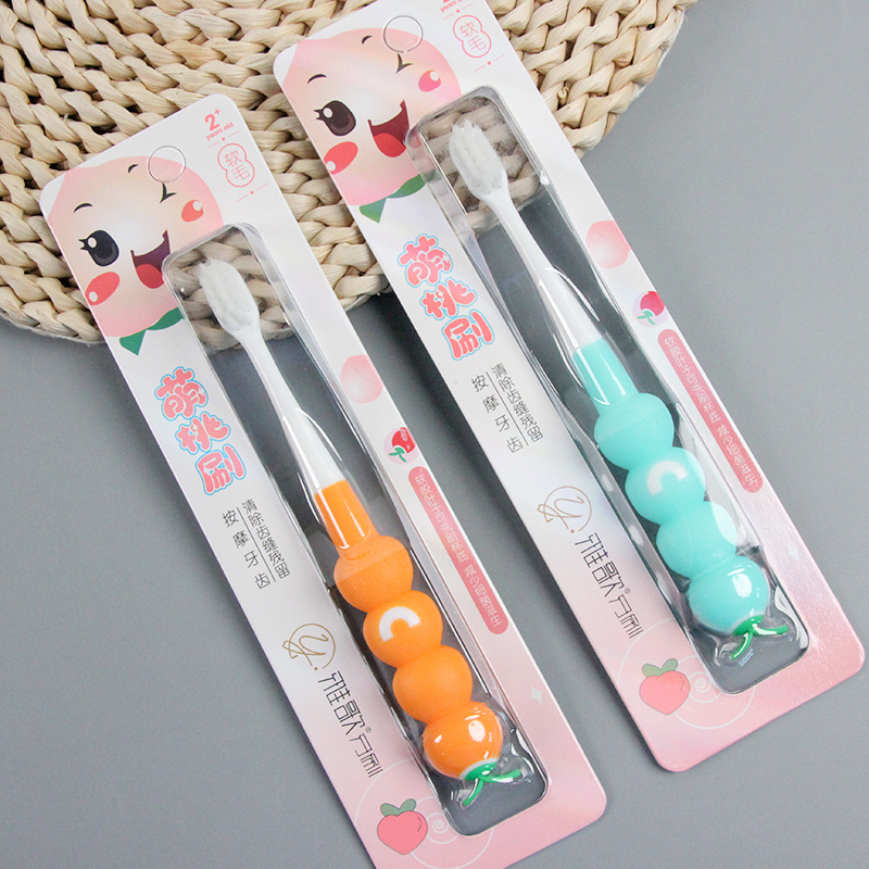 C-109 Children'S Cute Peach Toothbrush