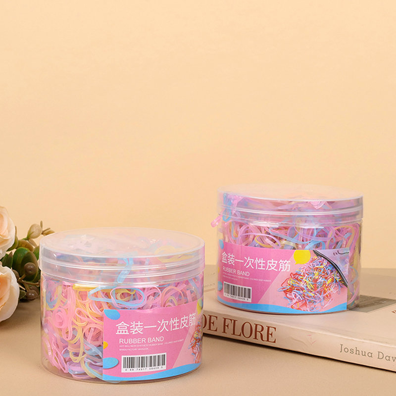 Heshun boxed disposable rubber band (color)