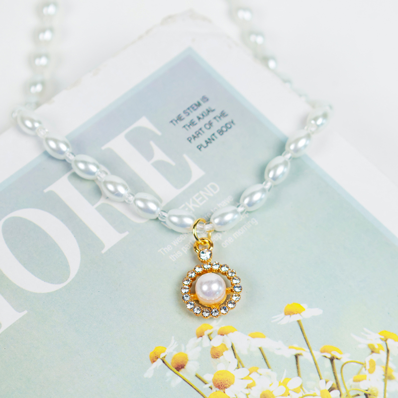 New Style Pearl Rhinestone Necklace - Ảnh 3