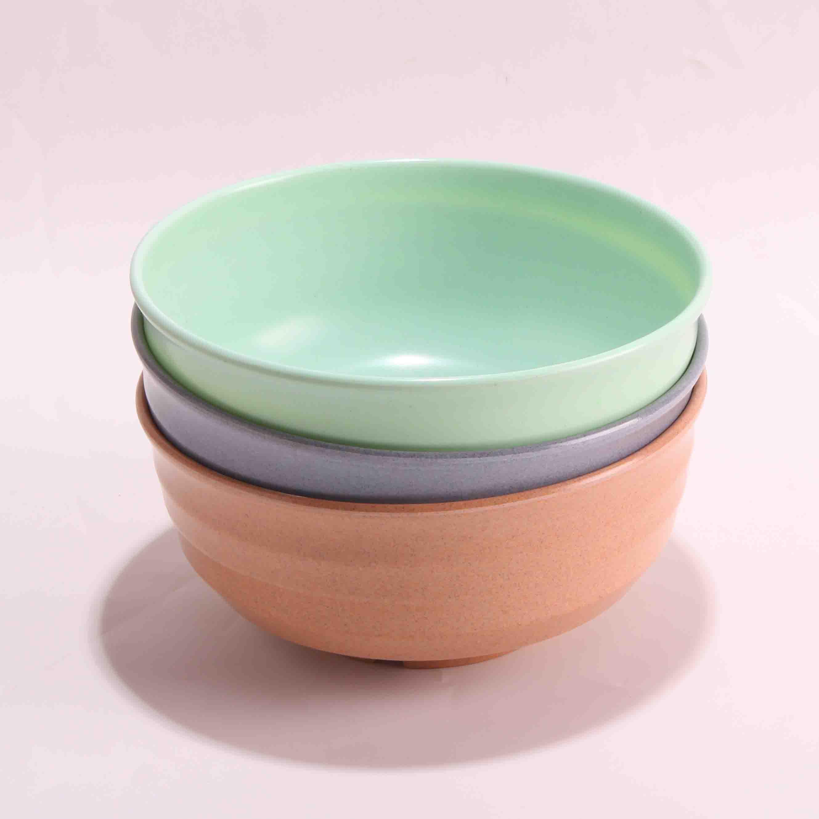 668 Ribbed Faux Porcelain Bowl