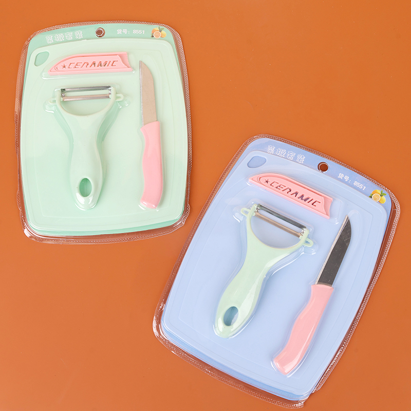 8551 cutting board suit (color board fruit knife fruit planing)