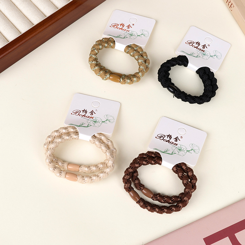 Milk tea color high elastic thread rubber band