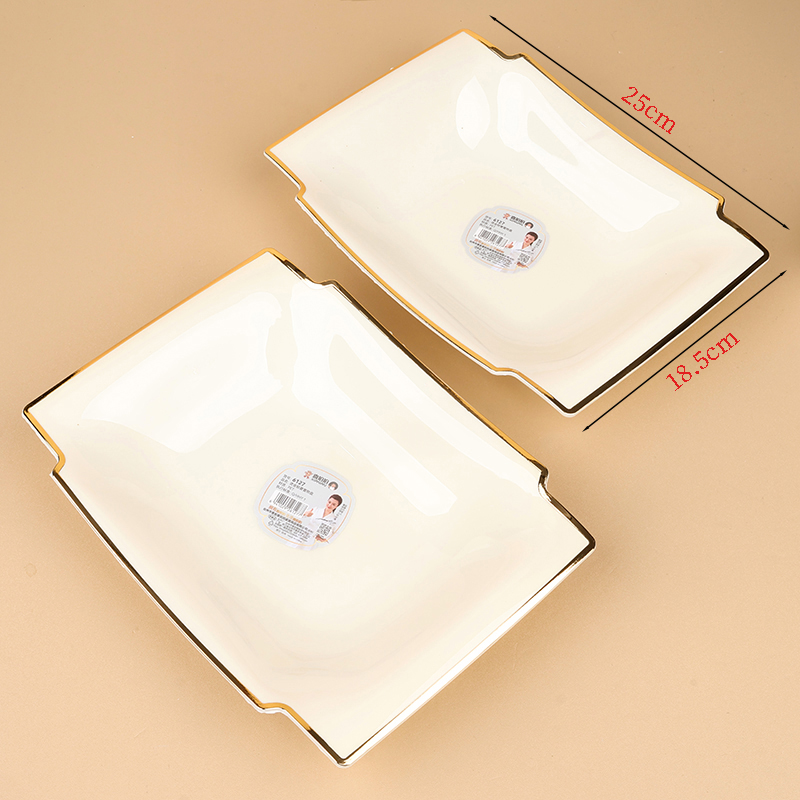 6127 bronzing rectangular fruit plate