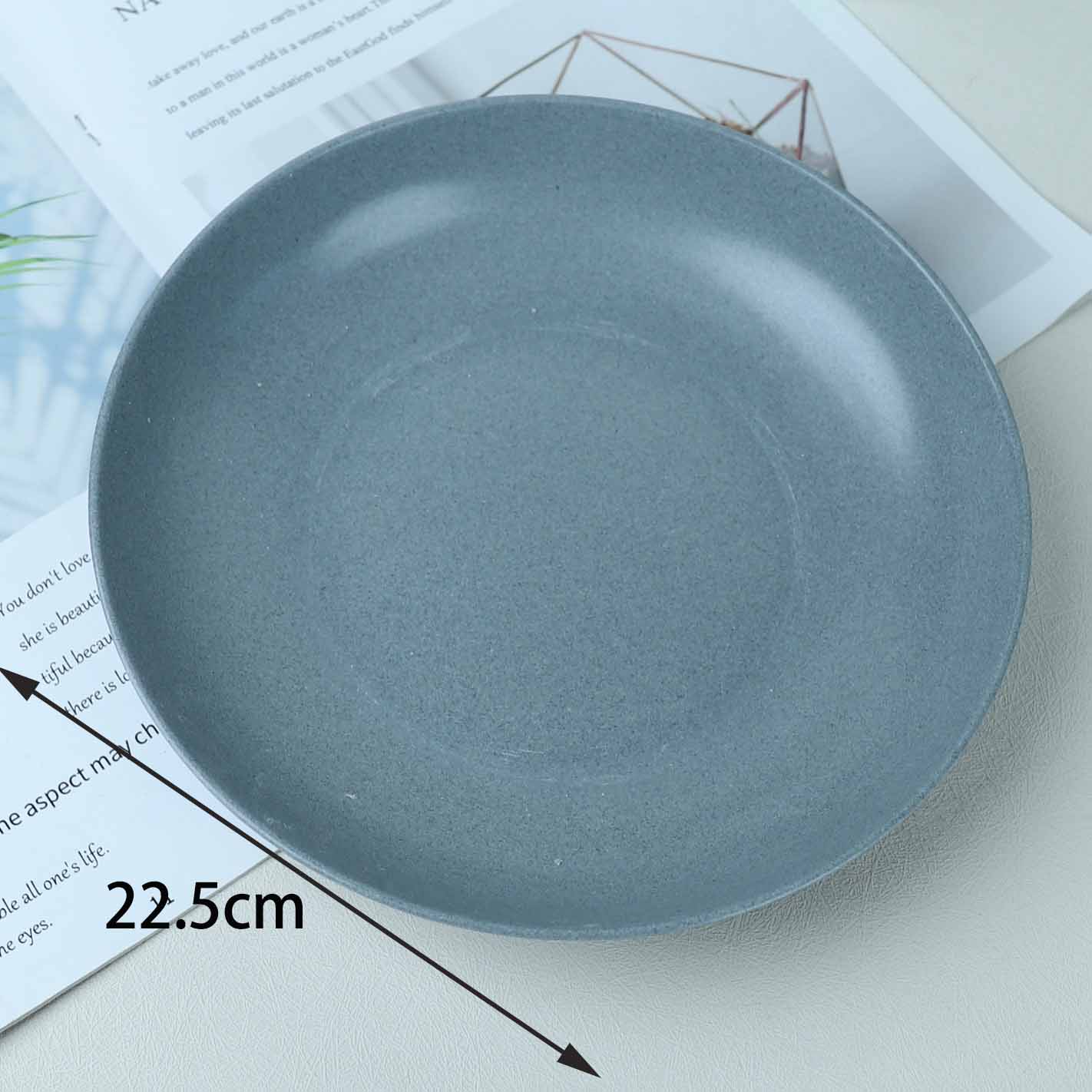 518-9 Faux Porcelain Round Plate - Image 2