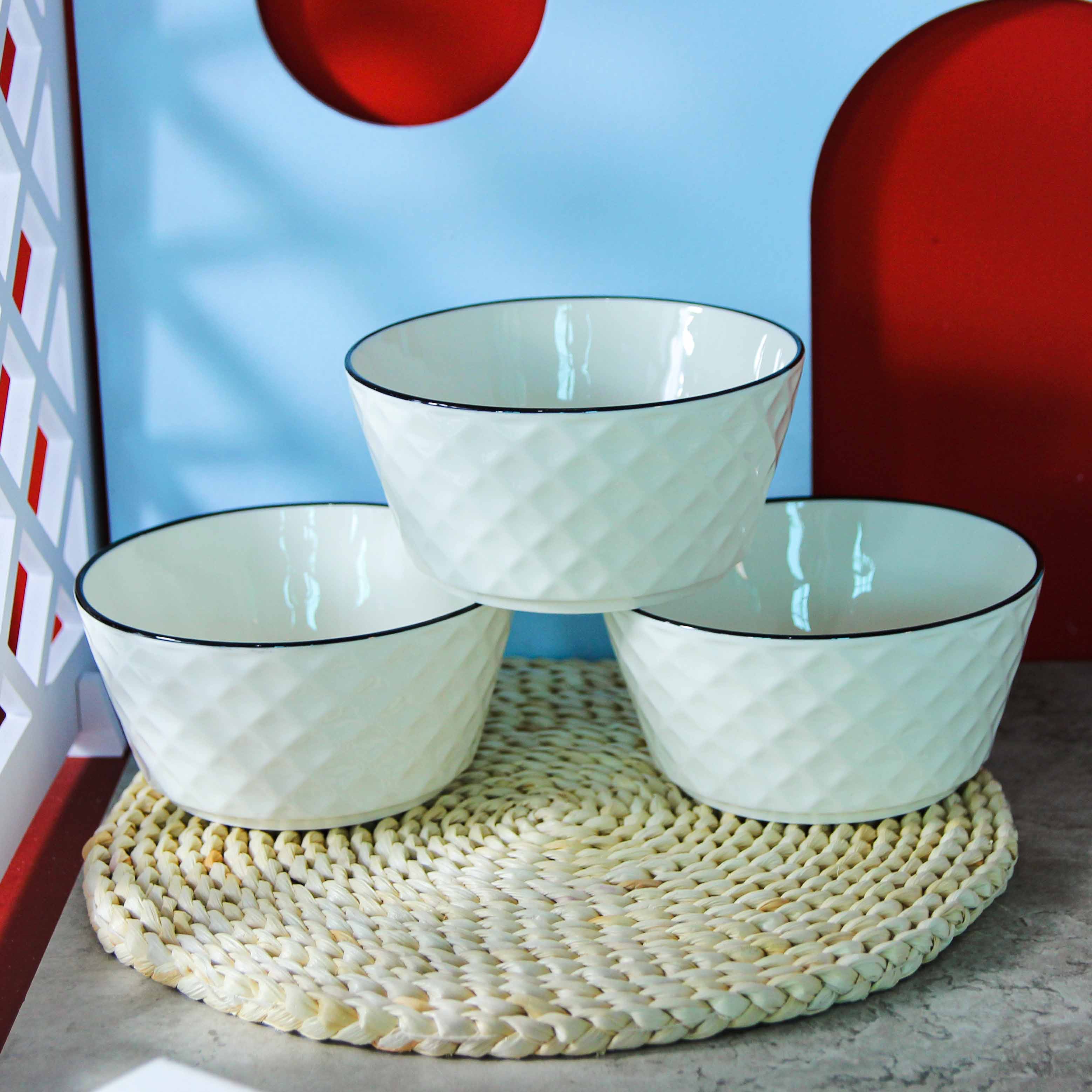 6 inch diamond rose bowl - Image 2