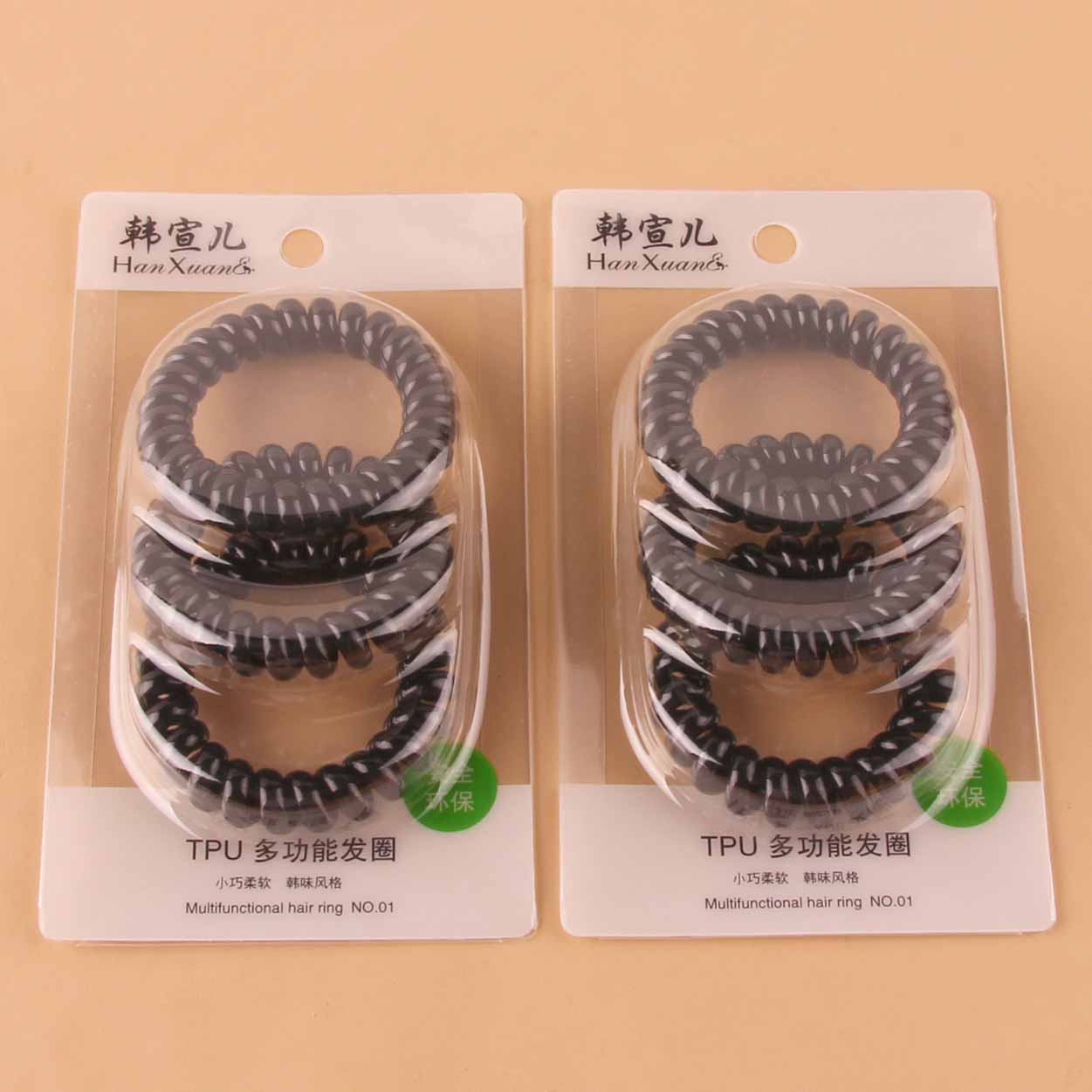 Korean Style Black Spiral Hair Tie