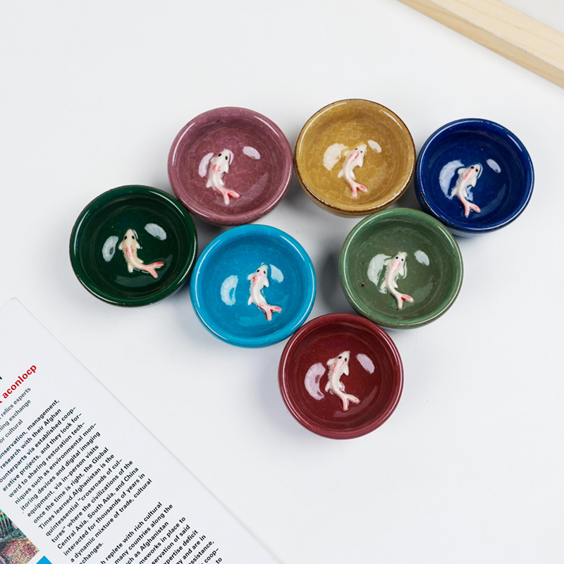 Crack 8 Color Fish Cup