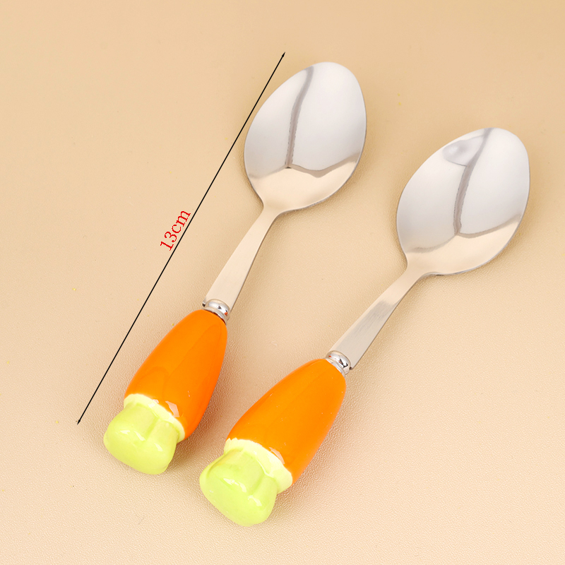 HSC-4 radish ceramic handle No.3 pointed spoon