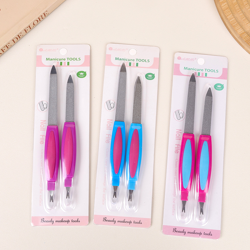 Suction card size two nail file